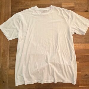 Men's Plain Crew Neck T-Shirt in White